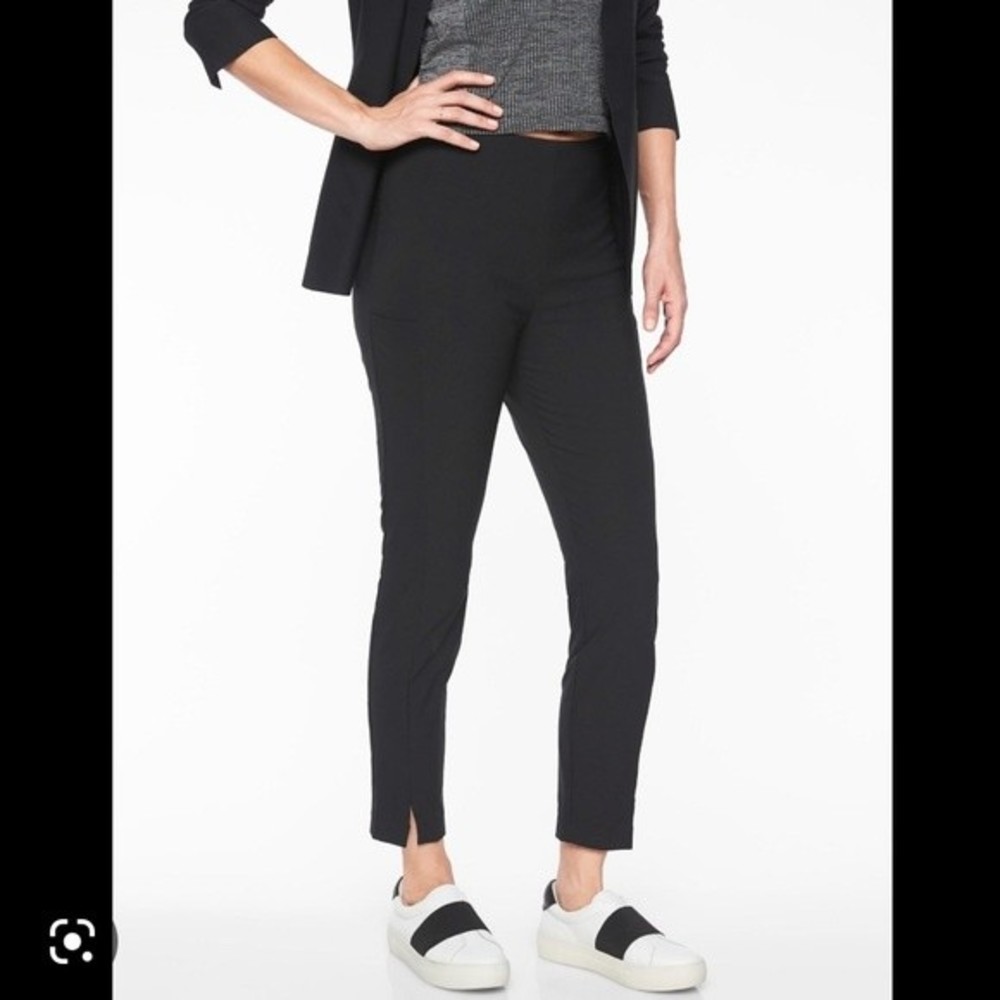 Athleta Black Wander Slim Pant Work Office Size 2